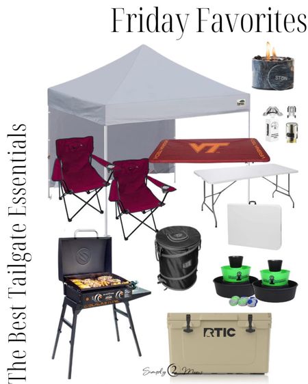 Everything you need to host an amazing tailgate party. Amazon offers many tailgate essentials. Blackstone griddle with a folding stand is great for making all kinds of tailgate food! Transport food and keep it hot with an insulated cooler. The best portable tailgate and picnic game. Be sure to bring a pop-up tent, folding chairs, portable folding table, and a fitted table cover. Don’t forget the collapsible trash can! And a tabletop fire pit is perfect for roasting marshmallows on the go. #picnic #tailgate #outdoorparty #football

#LTKhome #LTKunder100 #LTKunder50