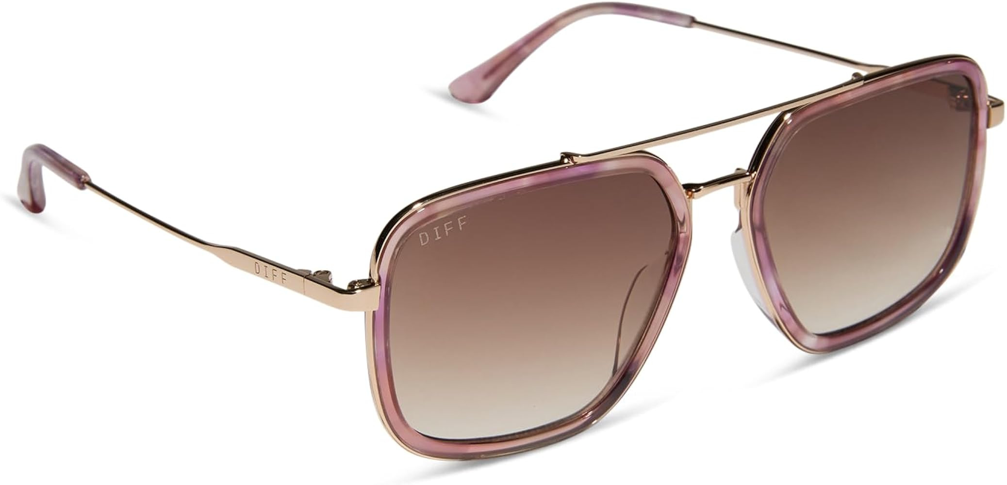 DIFF Jordan Designer Oversized Square Aviator Sunglasses for Women UV400 Gradient Lens | Amazon (US)