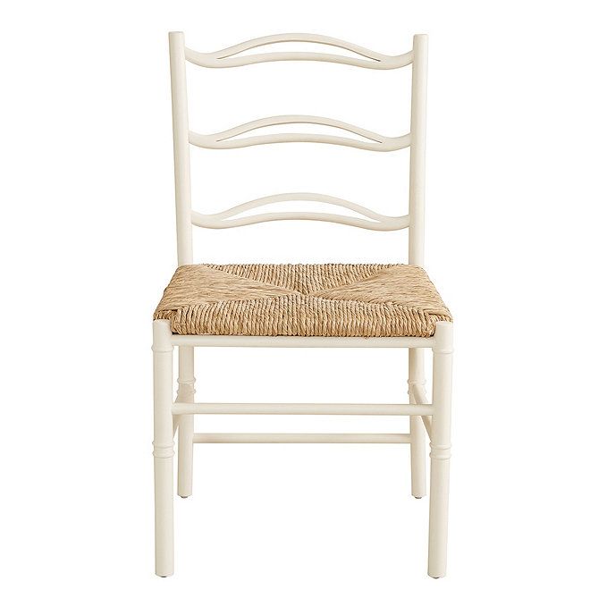 Iris Woven Seagrass Seat Ladder Back Dining Chairs Set of 2 | Ballard Designs, Inc.