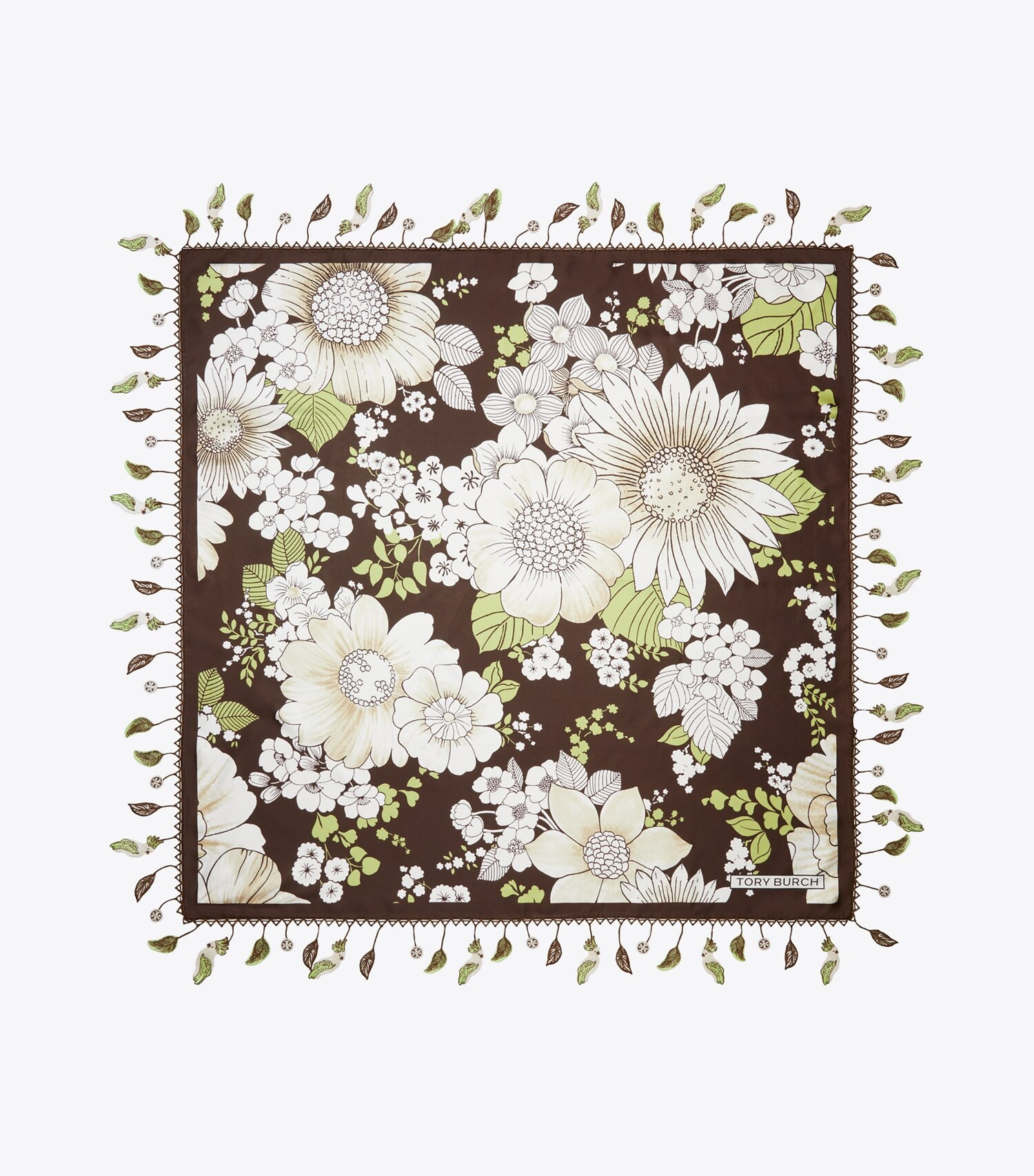 Floral Silk Square Scarf: Women's Designer Scarves | Tory Burch | Tory Burch (US)