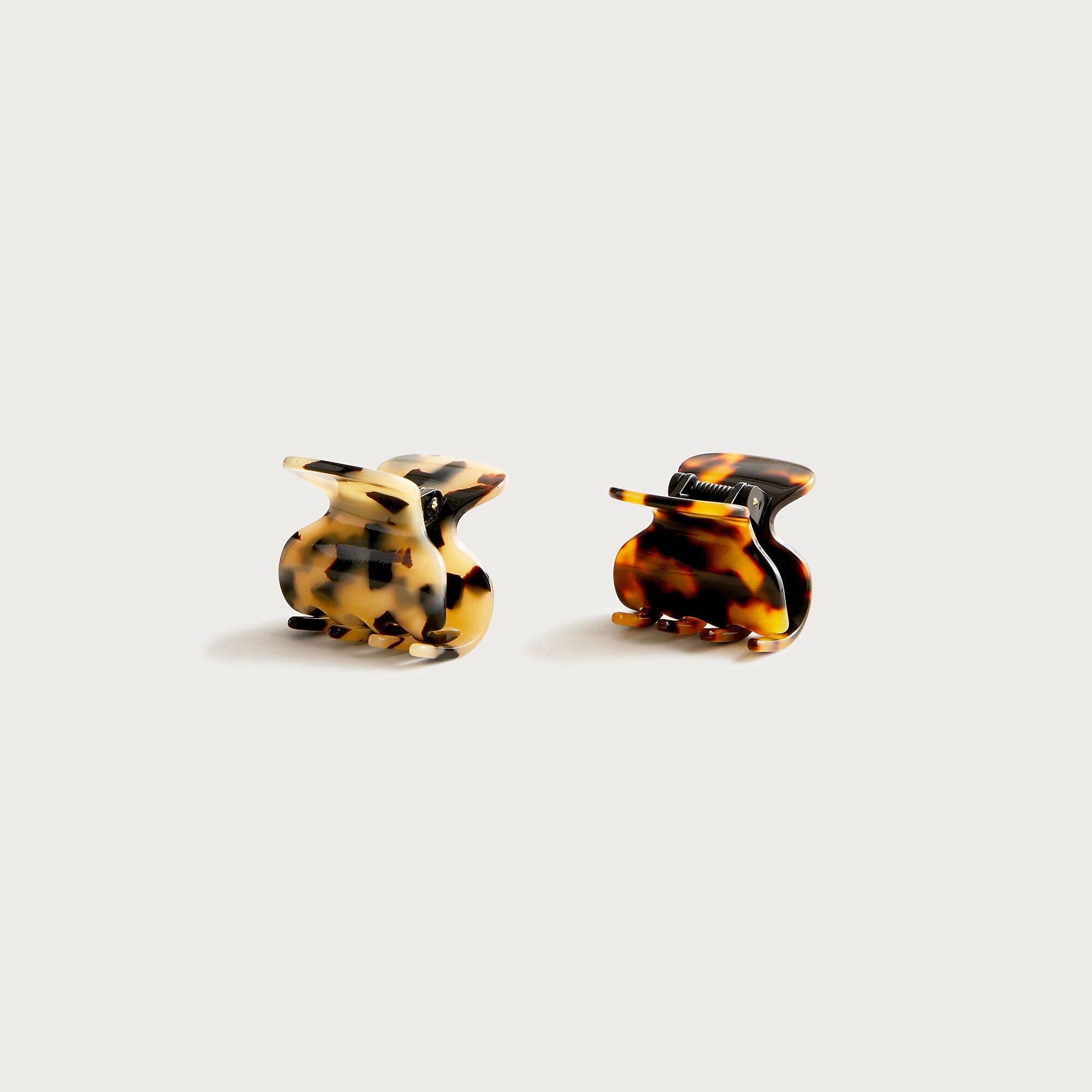Mini claw clip two-pack in Italian tortoise | J. Crew US