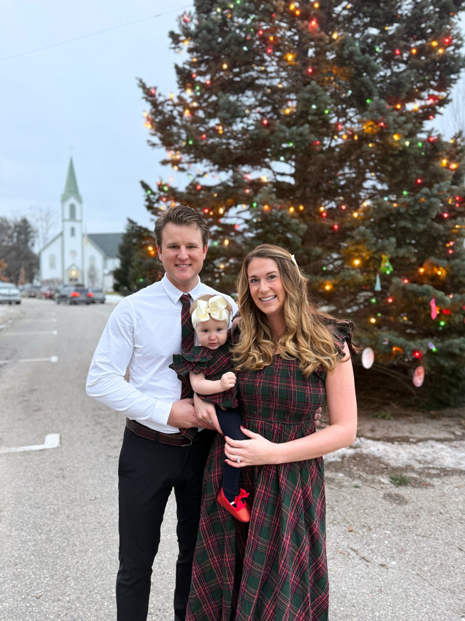 Christmas Eve church matching outfits ❤️ our dresses are 100% organic cotton, I’m in a size small! 

#LTKmomlife #LTKHoliday #LTKBaby