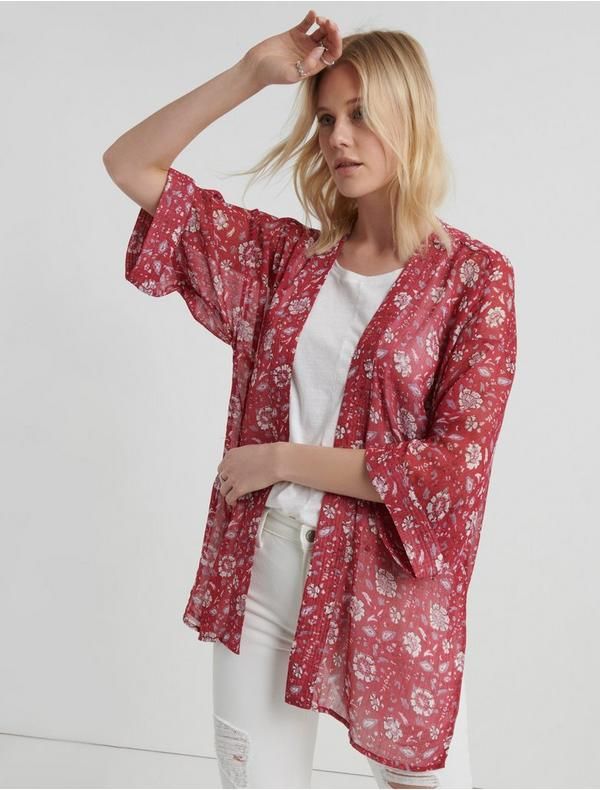 Floral Print Kimono | Lucky Brand