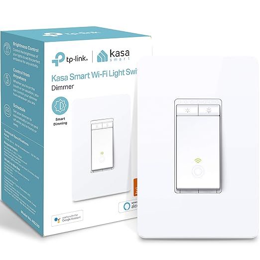Kasa Smart Dimmer Switch HS220, Single Pole, Needs Neutral Wire, 2.4GHz Wi-Fi Light Switch Works ... | Amazon (US)