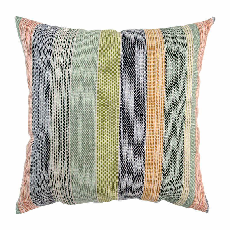 Fiona Garden Stripe Square Outdoor Throw Pillow, 16" | At Home