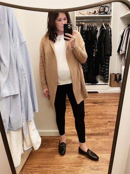 I got dressed last night. Maternity leggings (these are the best for during and after!) for the remainder of my pregnancy. 

#LTKfamily #LTKshoecrush #LTKbump