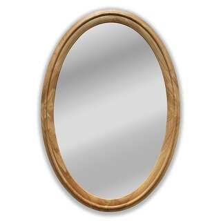 Maple Framed Wall Mounted Oval Accent Mirror | Bed Bath & Beyond