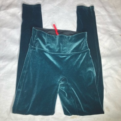 Spanx emerald velvet leggings | eBay US