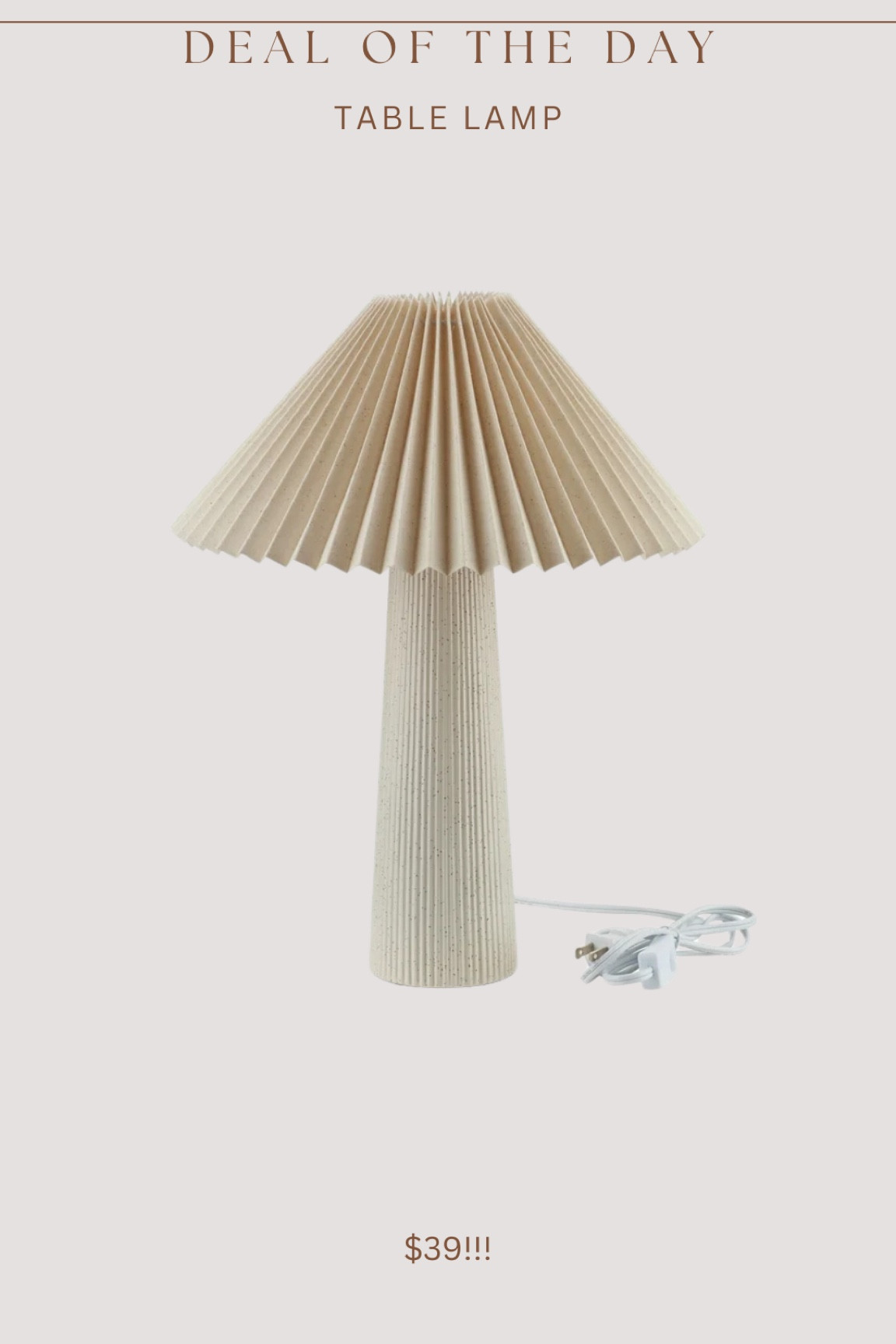 Gorgeous budget friendly Walmart lamp!!! So similar to high end styles that are $139+!! 

**some reviews mentioned damaged shade in delivery. I checked & this item is eligible for returns if that happens to you! But hopefully they’ve corrected the packaging now!*

#LTKStyleTip #LTKHome #LTKSaleAlert