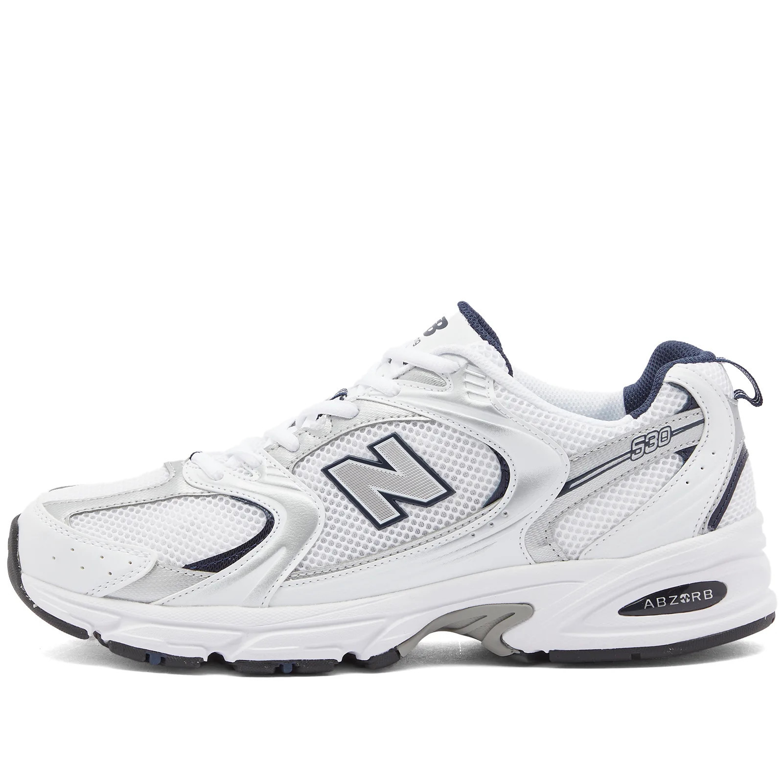 New Balance MR530SG Sneakers in White/Natural Indigo, Size UK 4.5 | END. Clothing