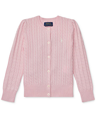 Toddler and Little Girls Cable-Knit Cotton Cardigan | Macy's
