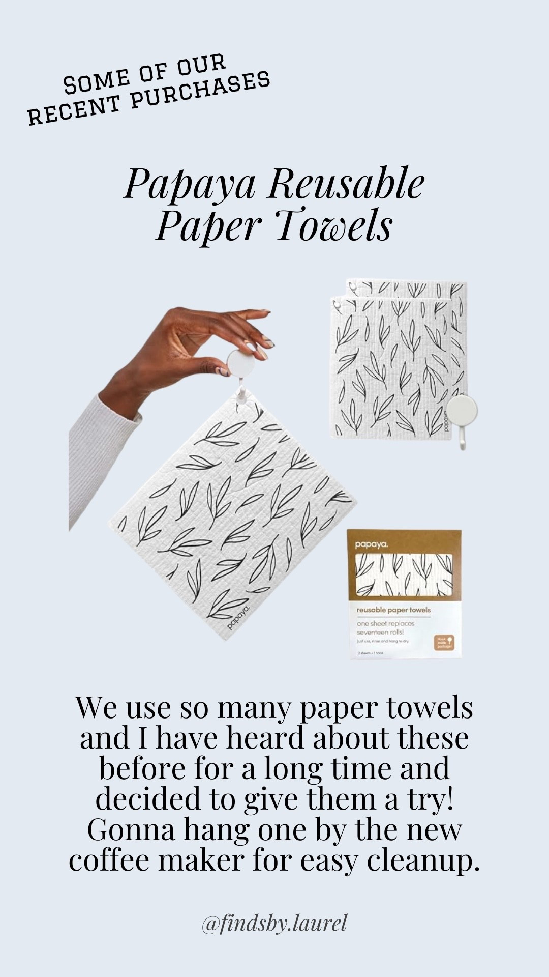 We go through so many paper towels, so I finally gave these reusable ones a try! Perfect to hang by our new coffee maker for quick + easy cleanup. 🌿
#PapayaPaperTowels #ReusablePaperTowels #EcoFriendlyLiving #SustainableHome #KitchenCleanup #LTKHome #LTKKitchen #LTKSustainable #EcoFriendlyFinds #LTKUnder50