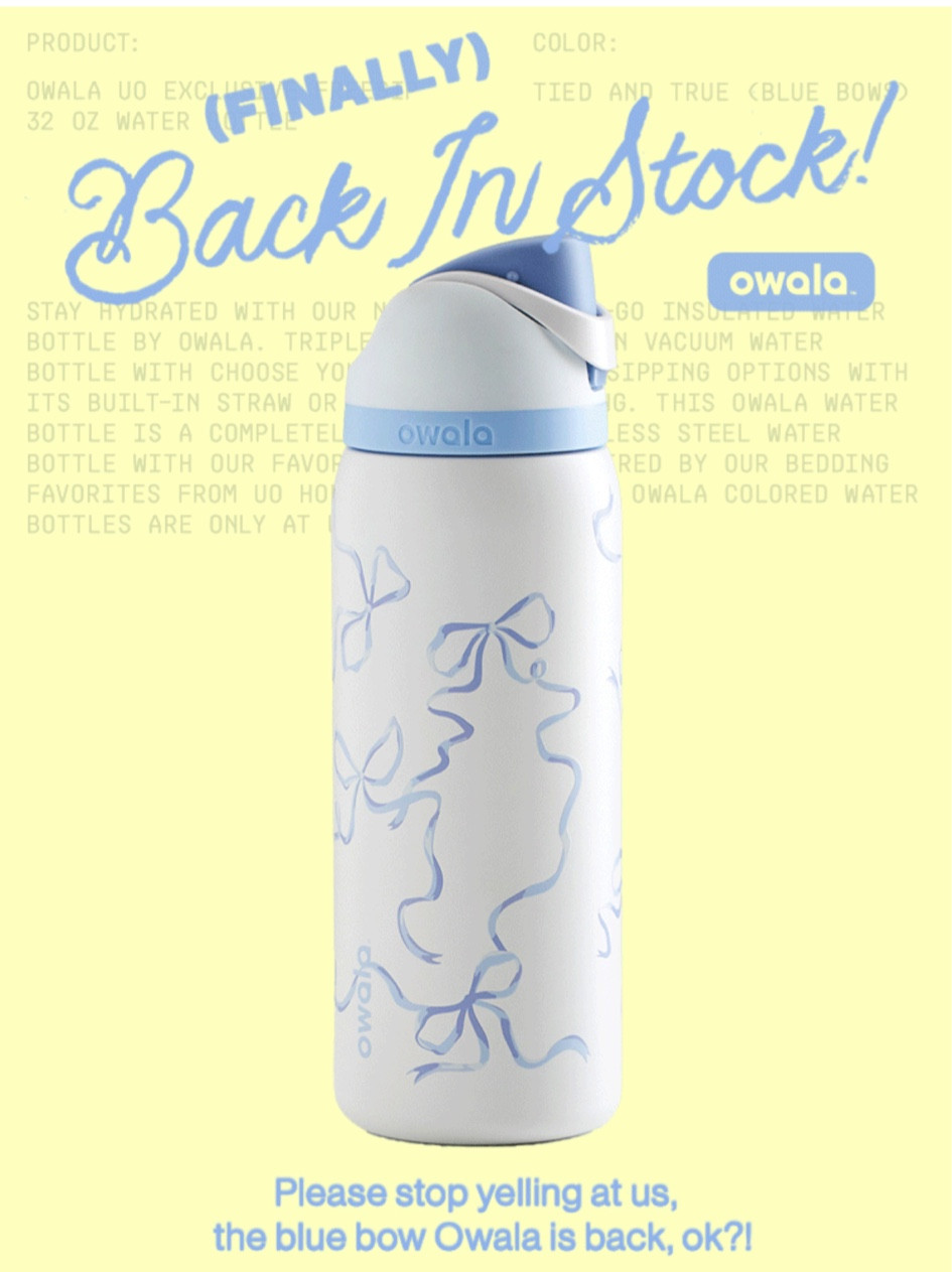 Owala UO Exclusive FreeSip 32 oz Bow Water Bottle

#LTKFindsUnder50 #LTKGiftGuide