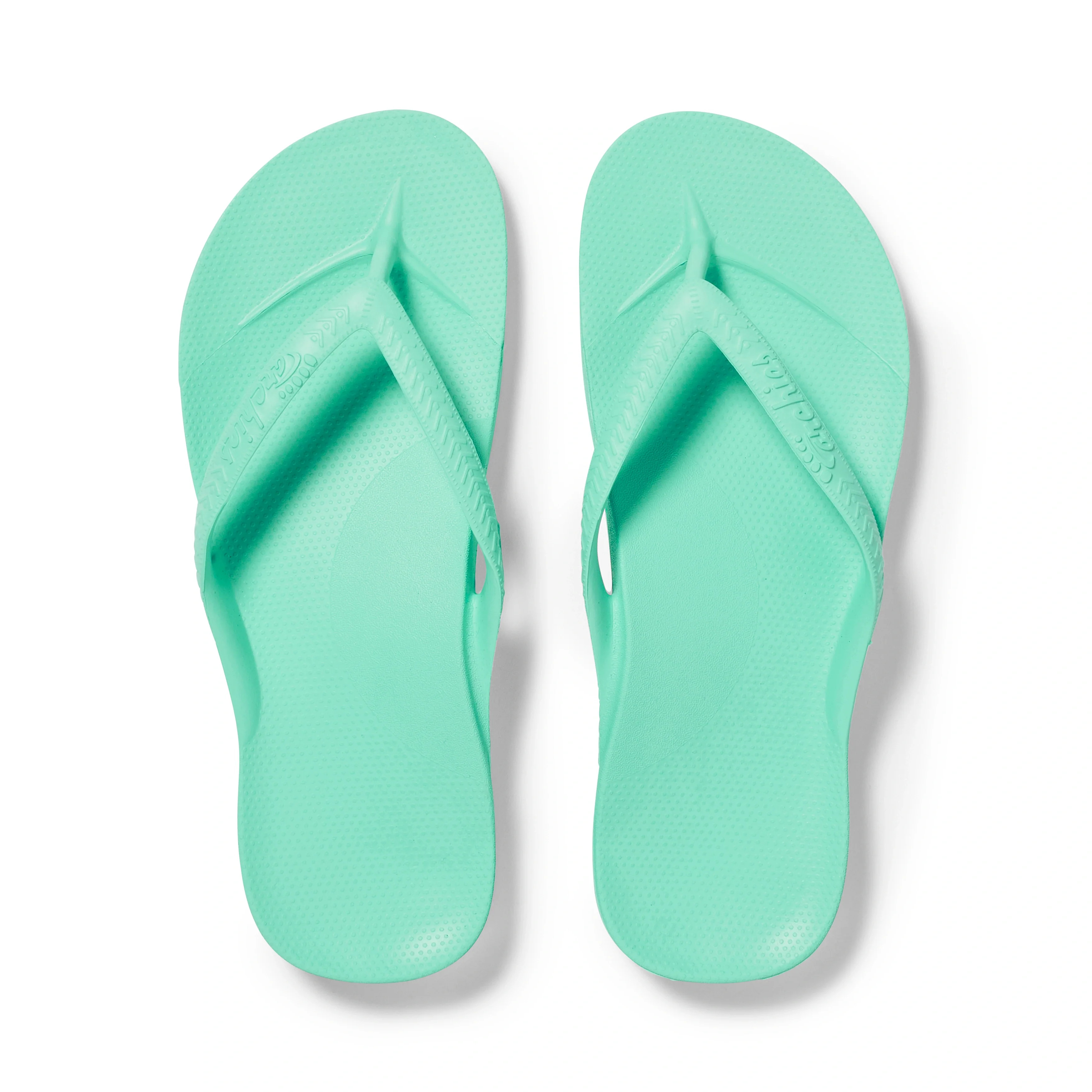 Mint Green - Arch Support Flip Flops | Archies Footwear US