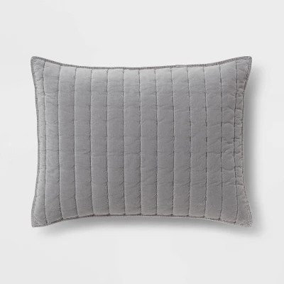 Channel Stitch Velvet Quilt Sham - Threshold™ | Target