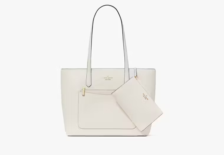 Kate Spade Staci Large Tote Set, Meringue | Kate Spade Outlet