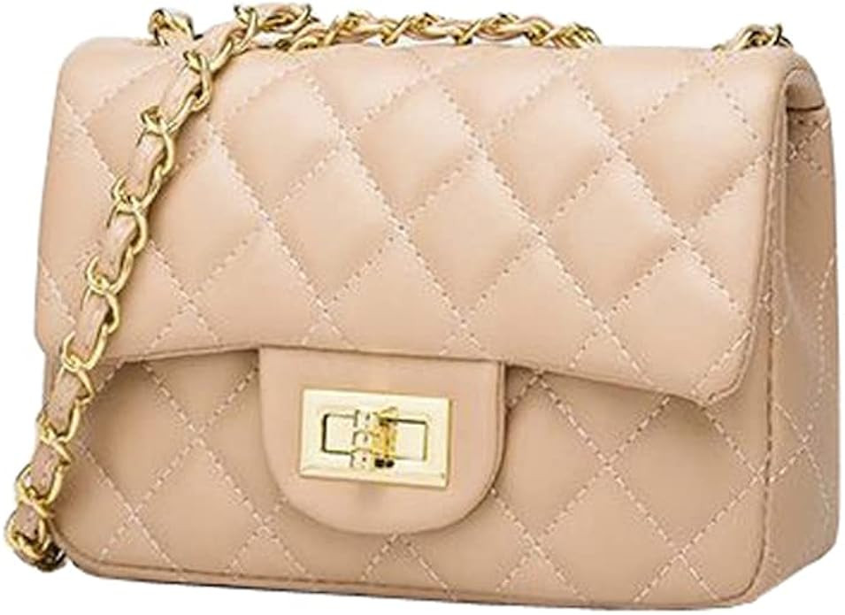 Ophlid Designer Quilted Shoulder Bags for Women Small Crossbody Purse with Chain Quilted Leather ... | Amazon (US)