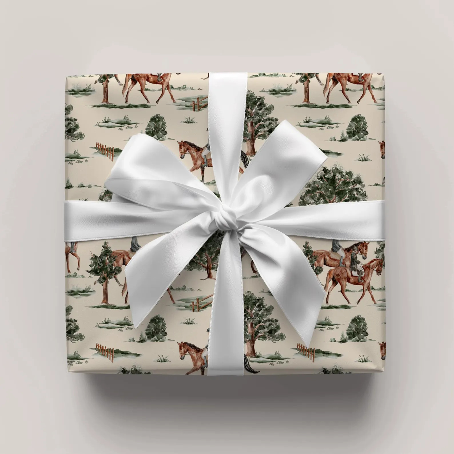 Horse Wrapping Paper Equestrian Gift Wrap Western Horse Christmas Wrapping Paper Roll Ralph Laure... | Etsy (US)