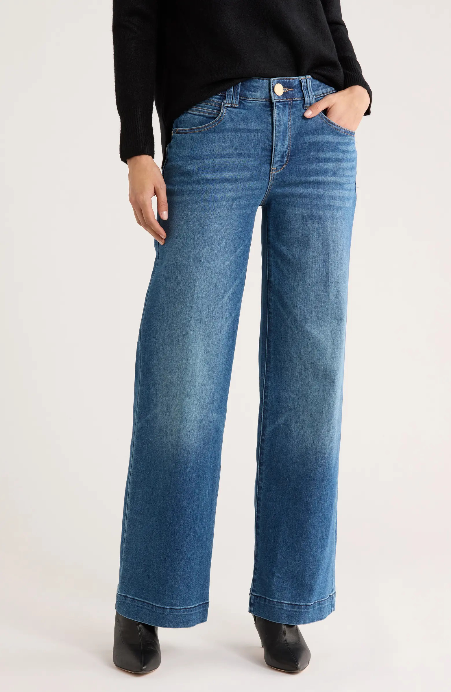 Democracy AB Tech High Waist Wide Leg Jeans | Nordstromrack | Nordstrom Rack
