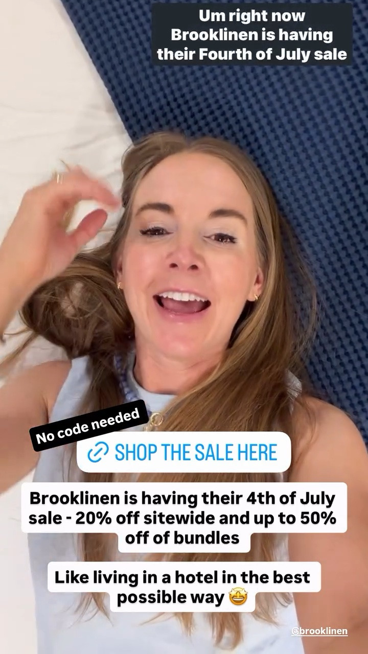 @brooklinen  No code needed on their 4th of July sale! 20% off sitewide and up to 50% off bundles.

Linking all my favorite sheets and bedding below 👇

#LTKSaleAlert #LTKHome