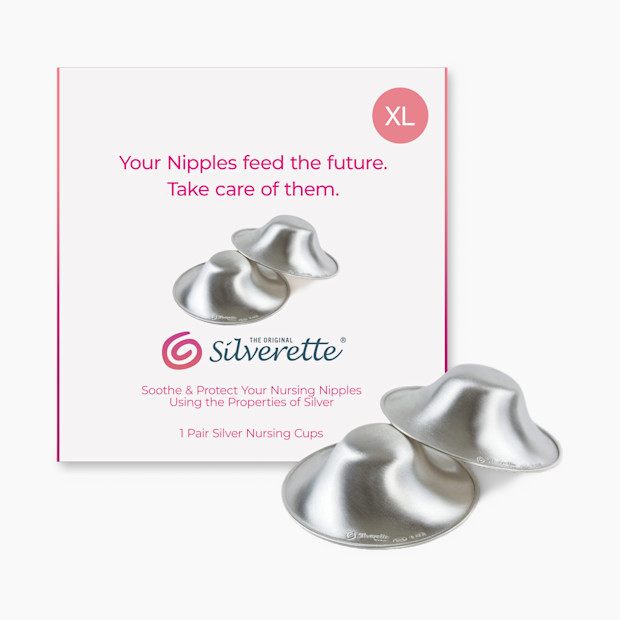 Silverette Silver Nursing Cups Size XL | 100% Hand | Babylist