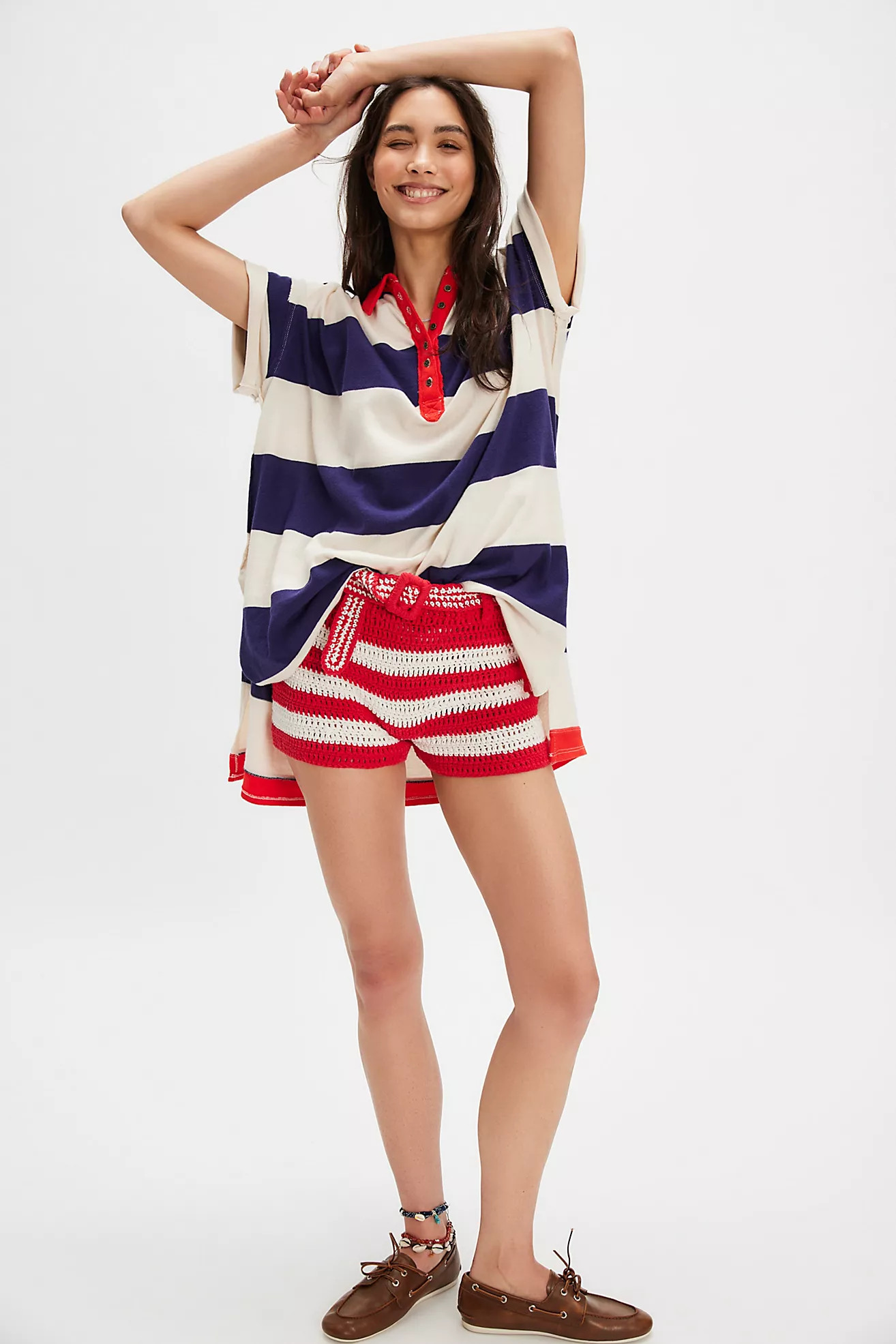 We The Free Prime Time Rugby Maxi Tee | Free People (Global - UK&FR Excluded)