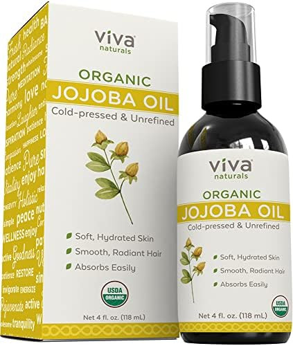 Jojoba Oil Organic Cold Pressed Unrefined - 100% Pure Jojoba Oil for Skin, Natural Face Moisturiz... | Amazon (US)