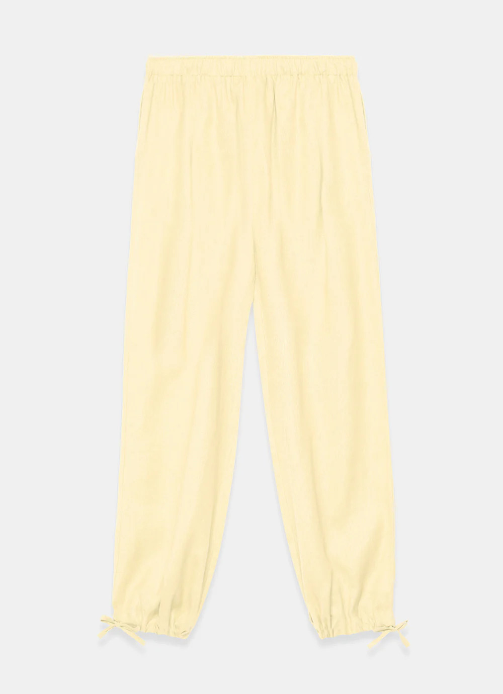 Yellow Linen Balloon Trousers | Mint Velvet