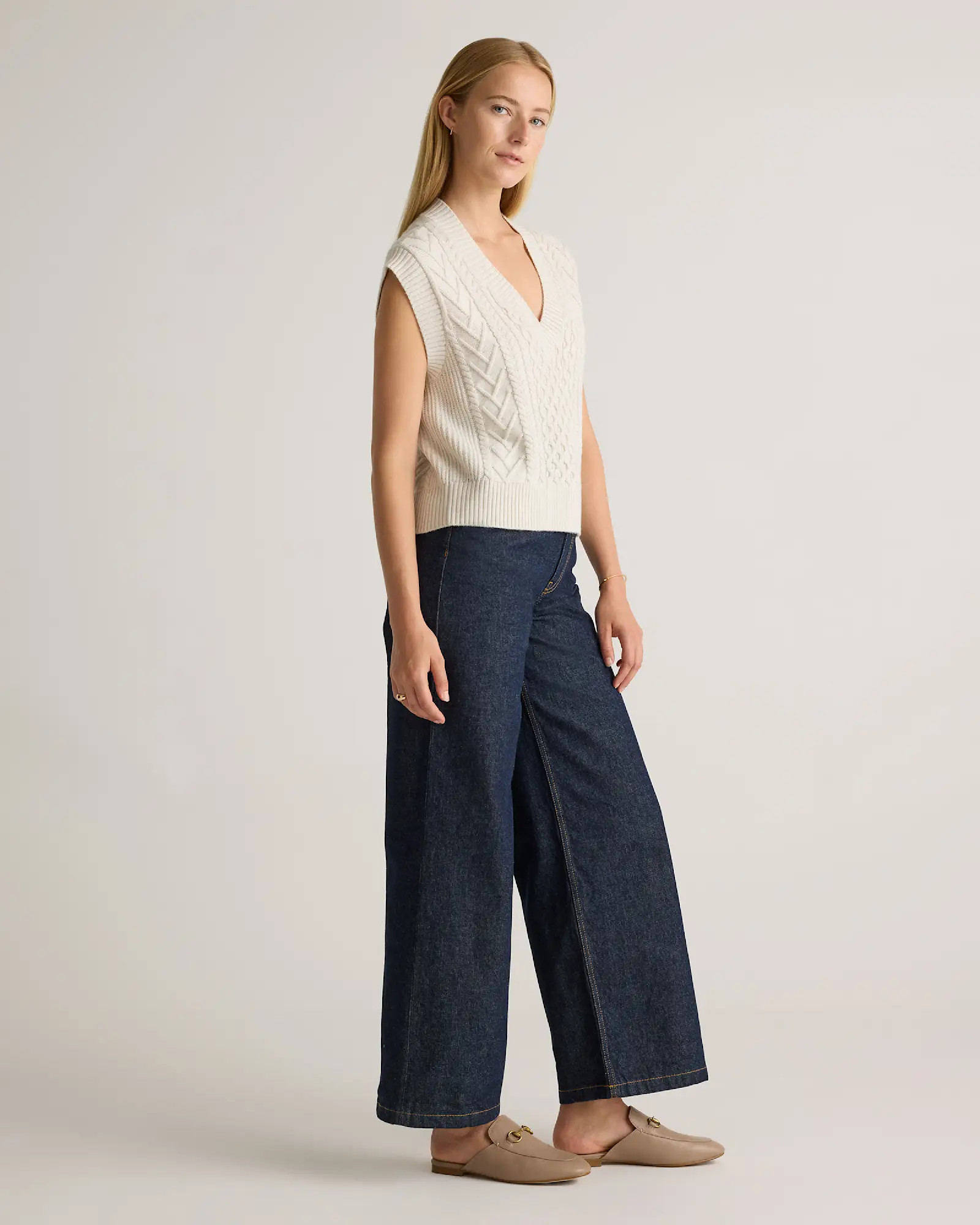 Australian Merino Wool Cable Sweater Vest | Quince