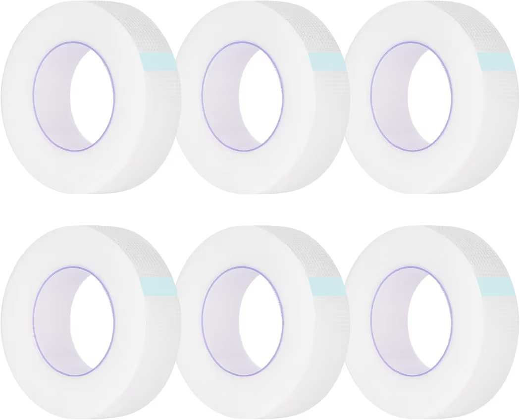 Kirecoo 6 Rolls Adhesive Eyelash Tape, Breathable PE Lash Tape,Eyelash Extension Supplies - 9 m/1... | Amazon (US)