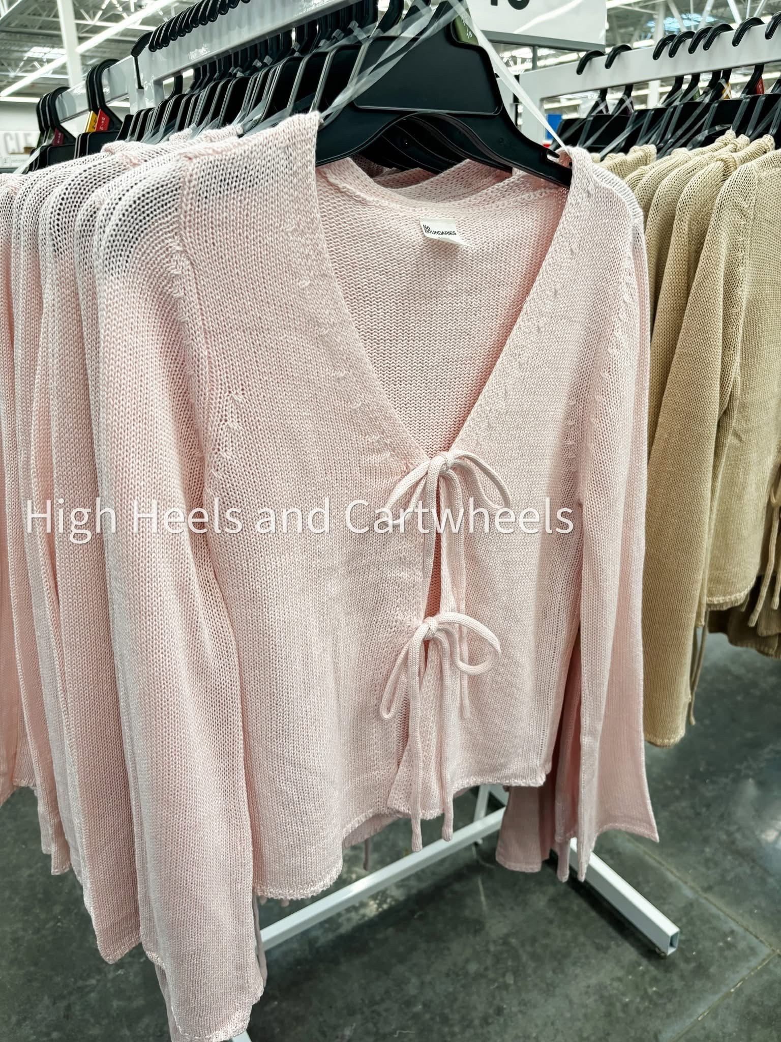 Pretty tie cardigan from Walmart! Just throw a white tank top underneath. Adorable for Vday!

#LTKFindsUnder50