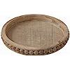 Creative Co-Op Whitewashed Round Decorative Wood Tray | Amazon (US)