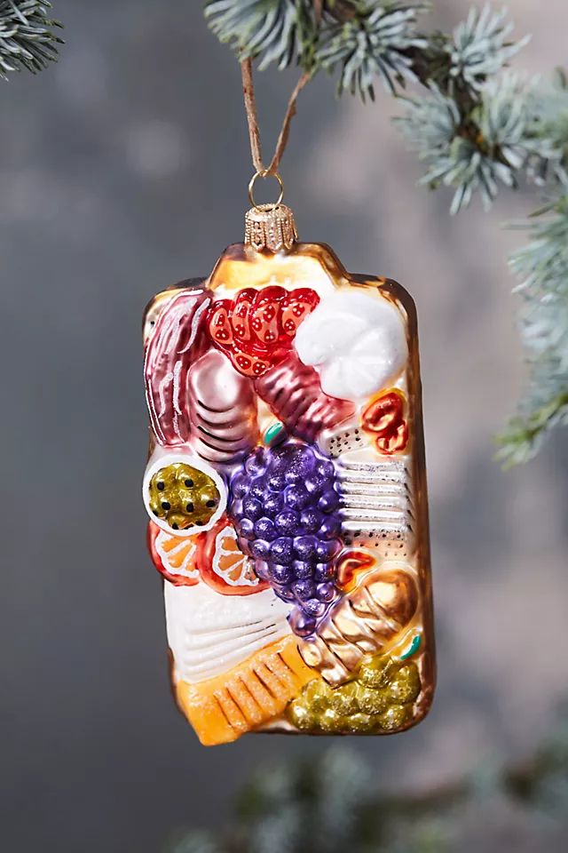 Cheese Board Glass Ornament | Anthropologie (US)