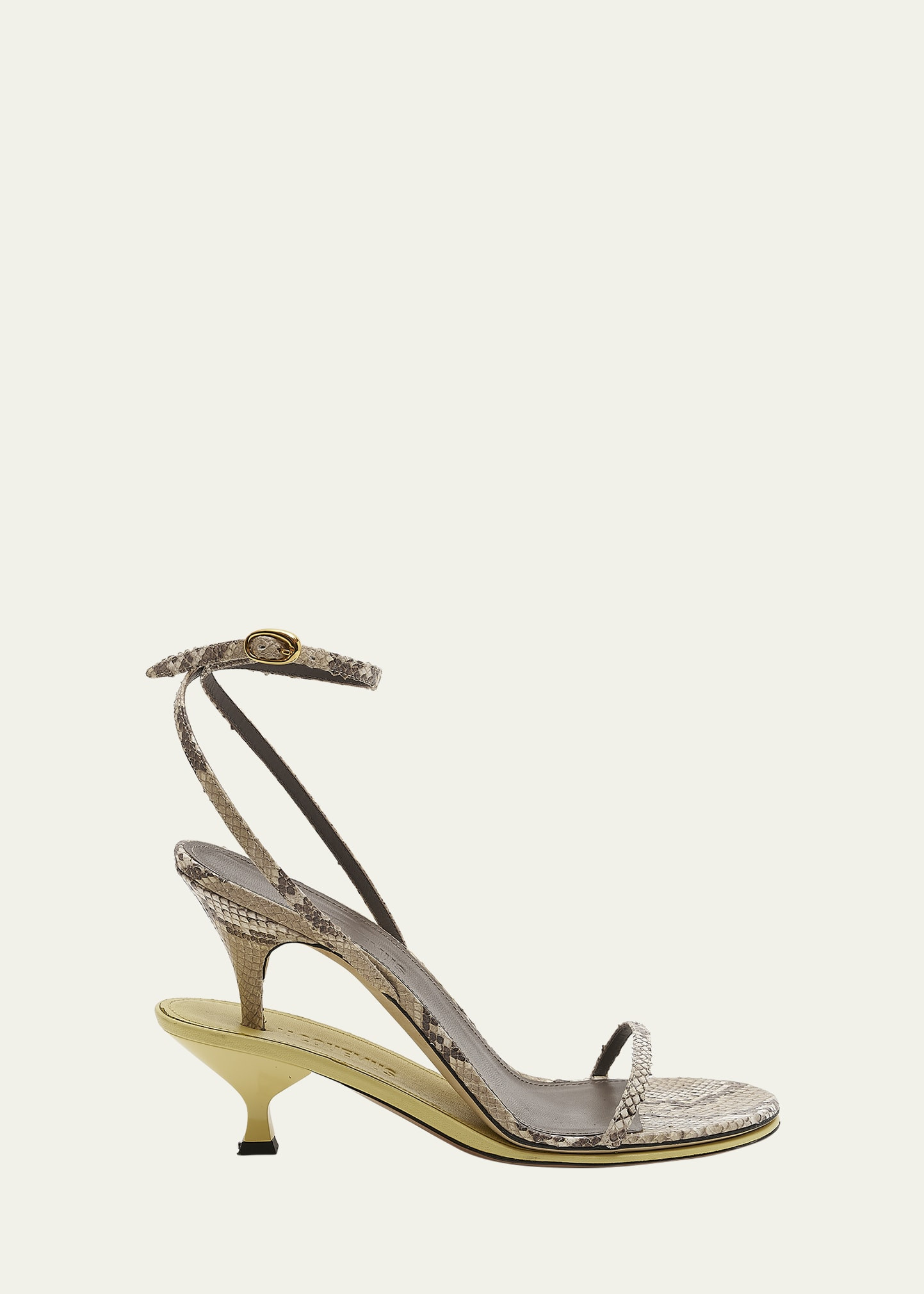 Jacquemus Les Doubles Ankle-Strap Embossed Sandals | Bergdorf Goodman