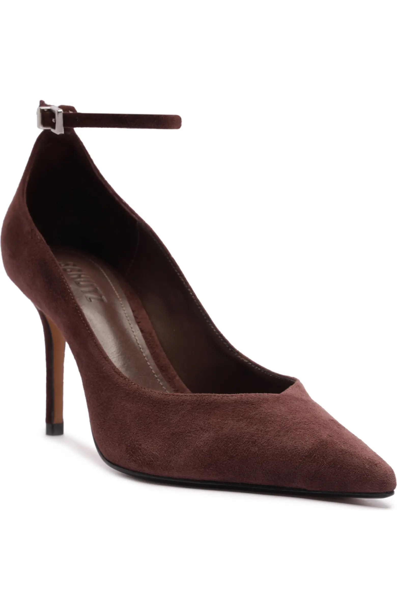 Mia Ankle Strap Pointed Toe Pump (Women) | Nordstrom