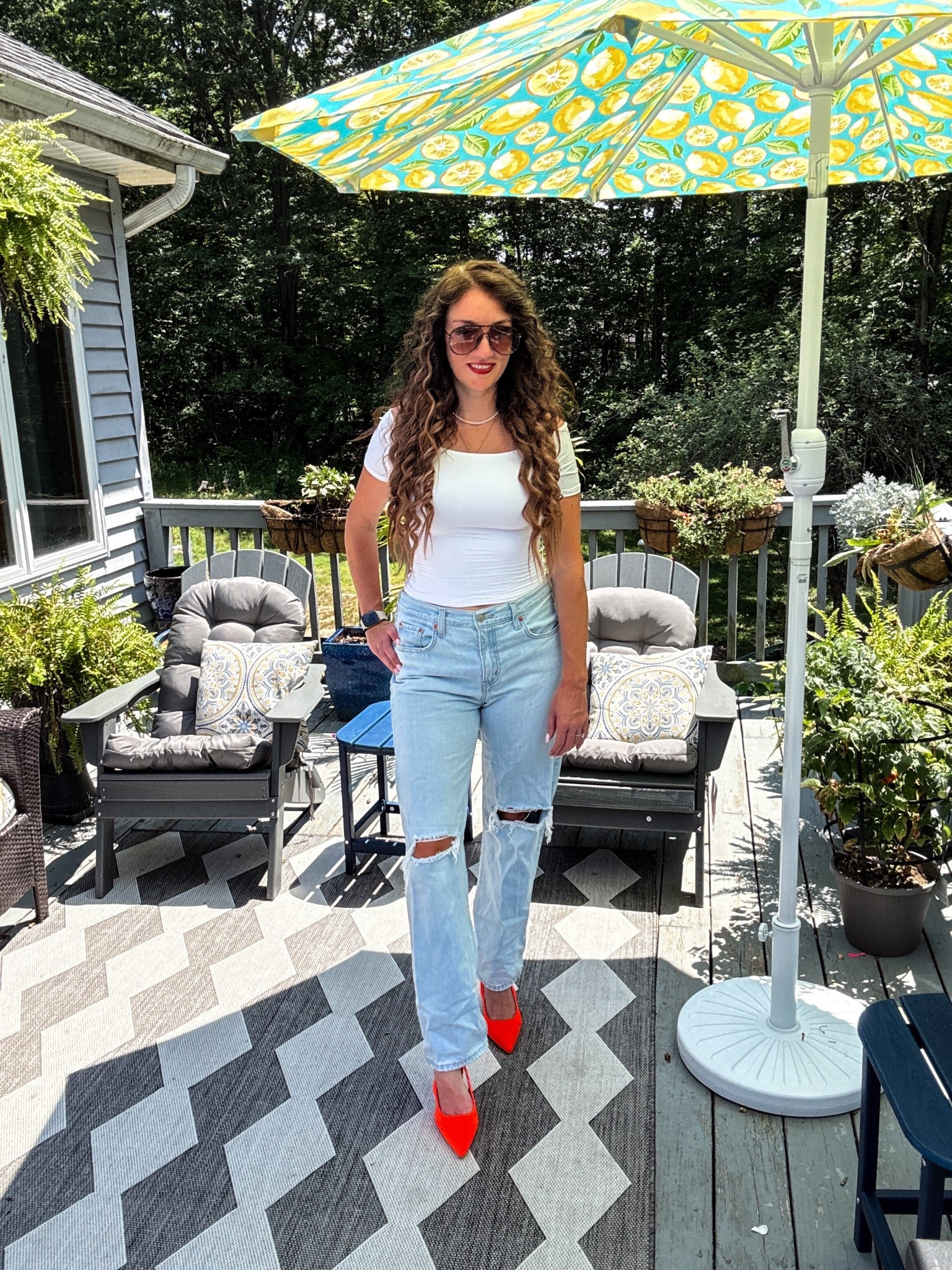 Amazon off the shoulder top. Comes in lots of colors and has good stretch  

#LTKOver40 #LTKSeasonal #LTKMidsize