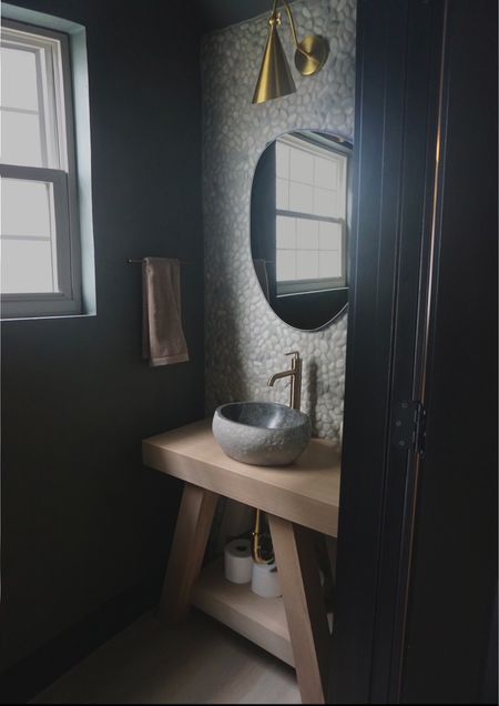 DIY modern white oak bathroom vanity. 

#LTKunder100 #LTKhome #LTKsalealert