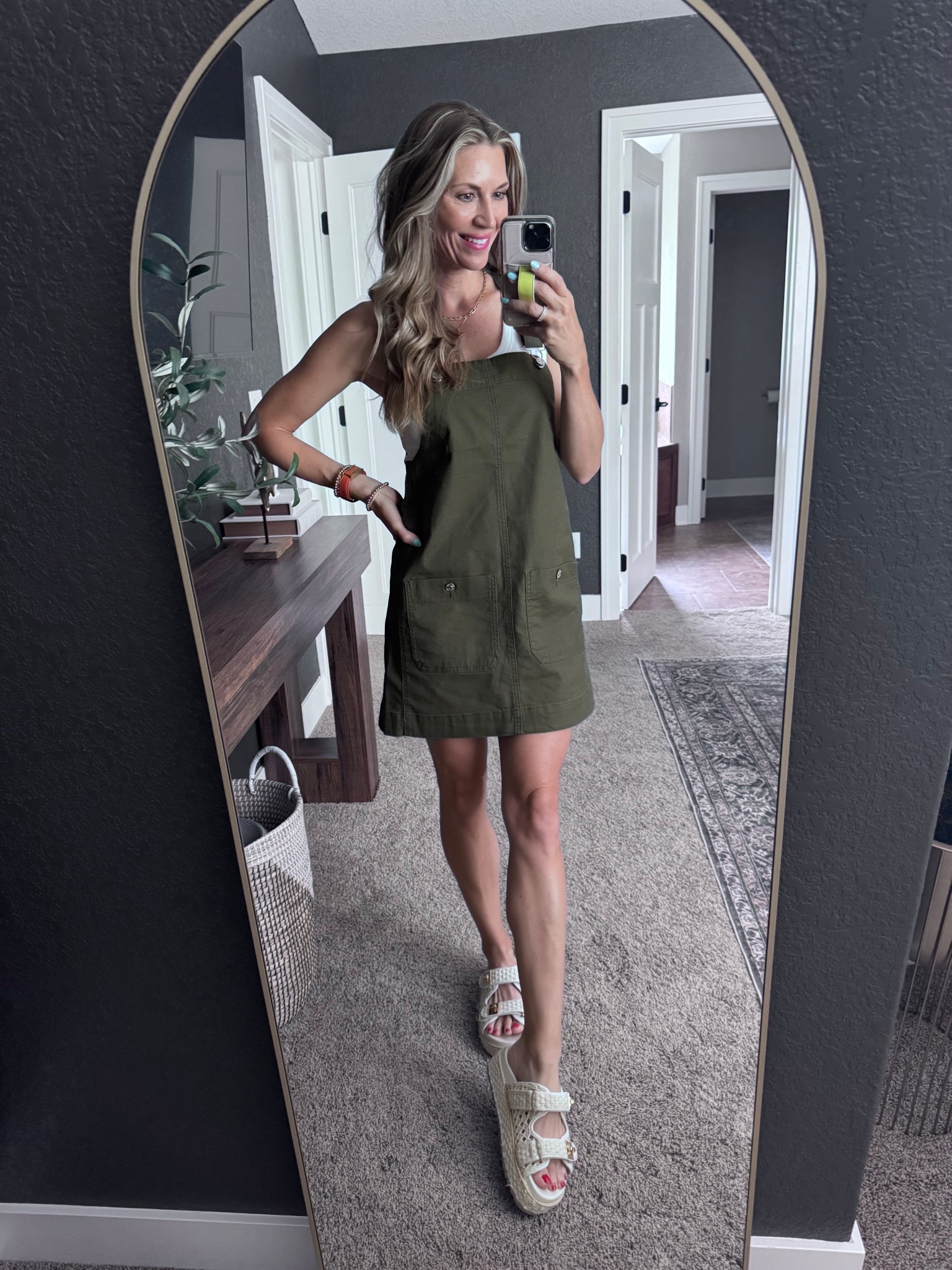 Overall dress, yes please! Linking the plus size options here too! 

#LTKSeasonal #LTKStyleTip #LTKFindsUnder50