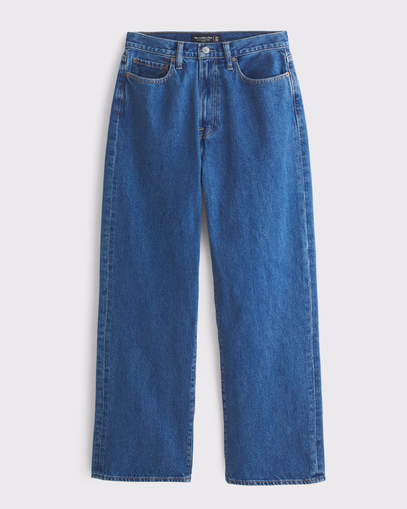 Abercrombie & Fitch Men's Baggy Jean in Light Destroy - Size 38 X 30 | Abercrombie & Fitch (US)