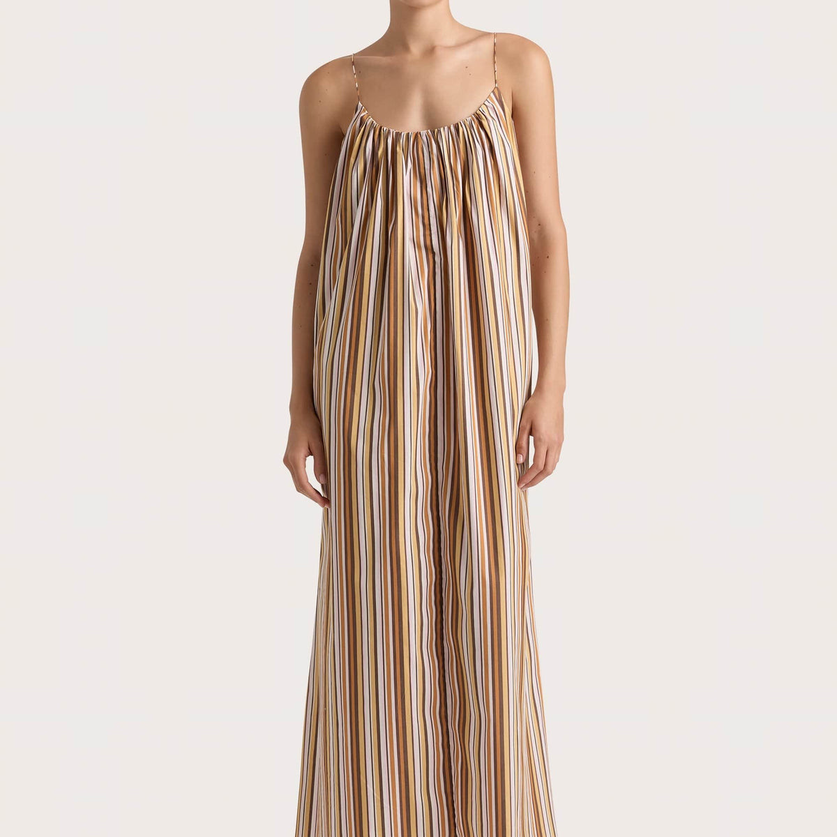 En Vau Maxi Dress Terracotta Stripe | Faithfull (AU)