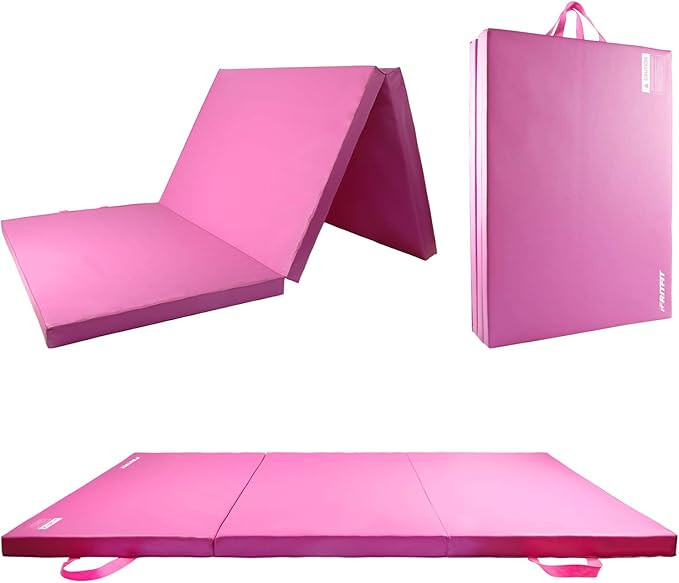 RitFit Upgraded Folding Exercise Mat, 2 Inch Thick Gymnastics Mat 3’x6’,4’x8’,4x10’,2'x... | Amazon (US)