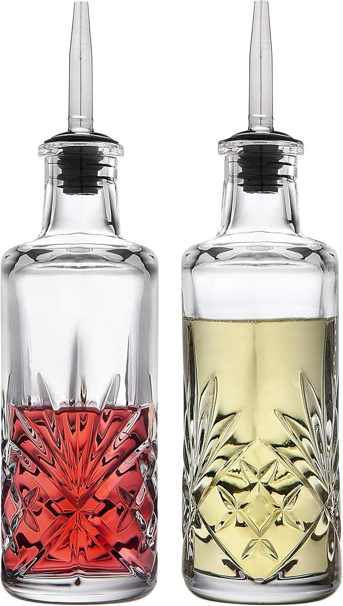 Godinger Oil and Vinegar Dispenser Cruet Set, Condiment Pourer Bottle - Dublin Collection | Amazon (US)