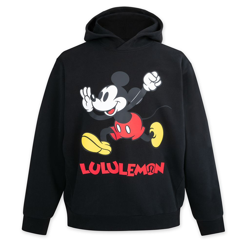 Mickey Mouse Steady State Pullover Hoodie for Men by lululemon – Black | Disney Store