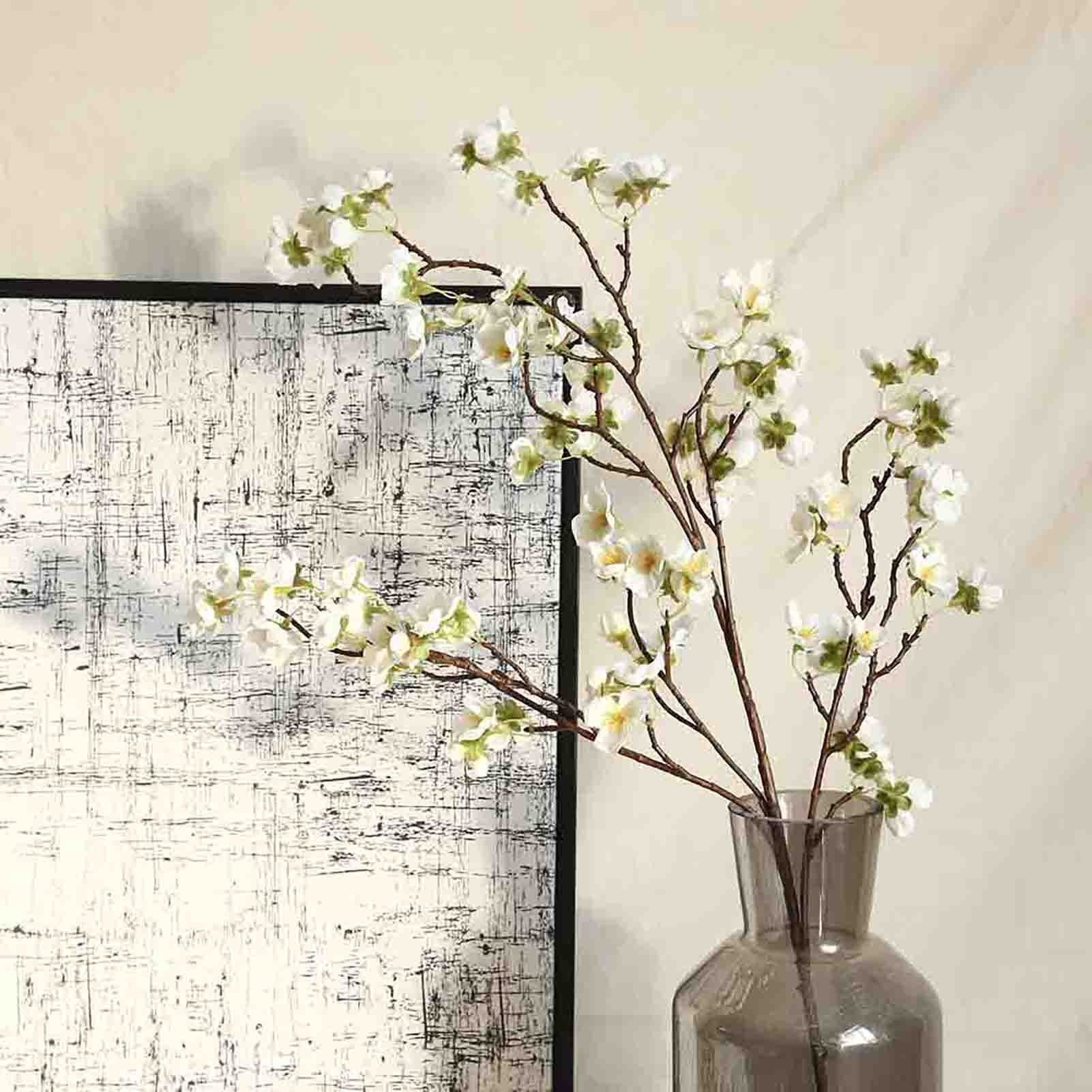 Fake Cherry Blossom Flowers Artificial Silk Cherry Blossom Branches Tall Fake Peach Cherry Blosso... | Walmart (US)