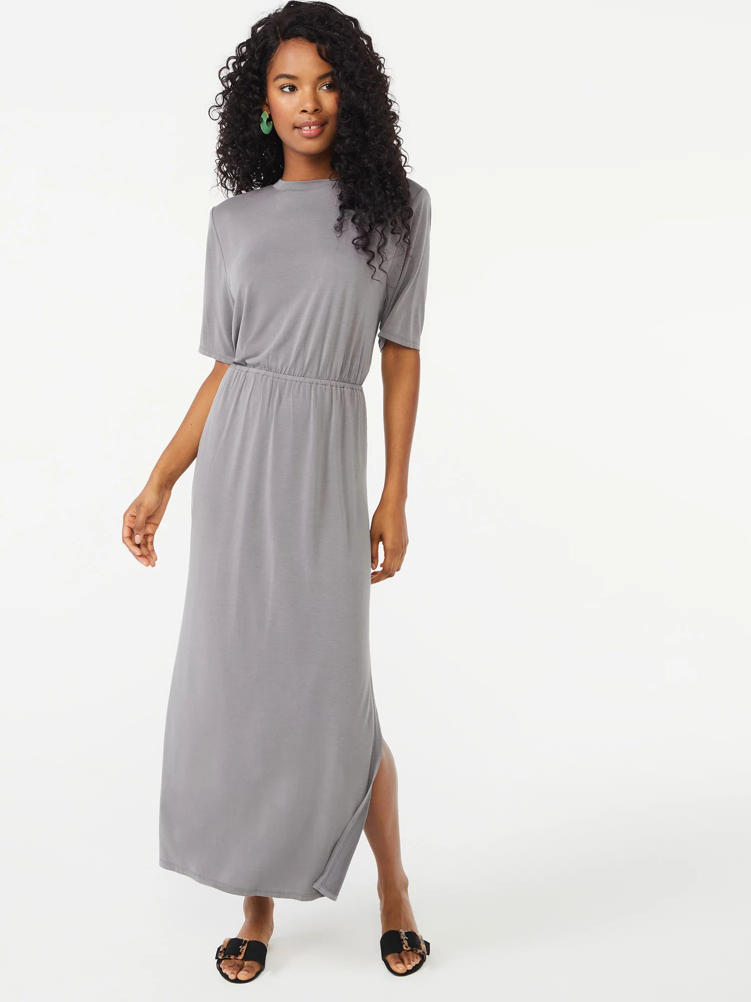 Scoop Women's Shoulder Pad Dress - Walmart.com | Walmart (US)