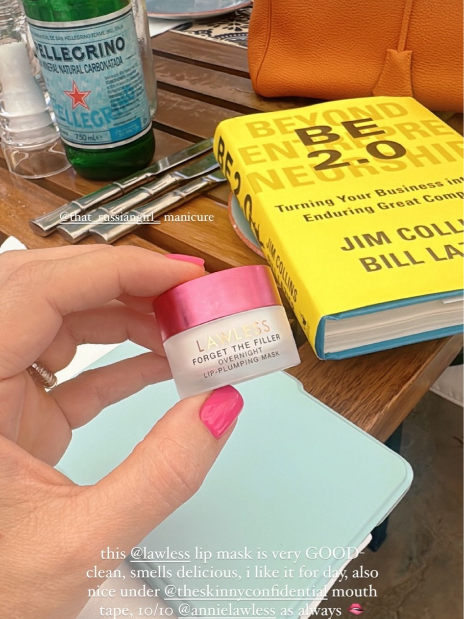 This Lawless lip mask is amazing - smells SO good and nice under TSC mouth tape