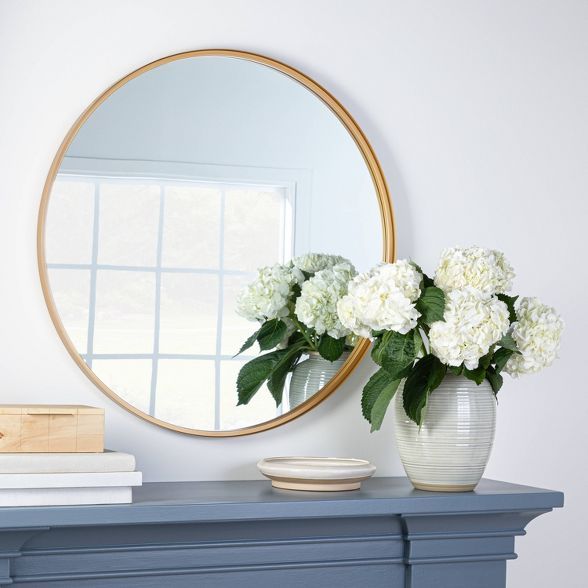34" Round Decorative Wall Mirror - Threshold™ designed with Studio McGee | Target
