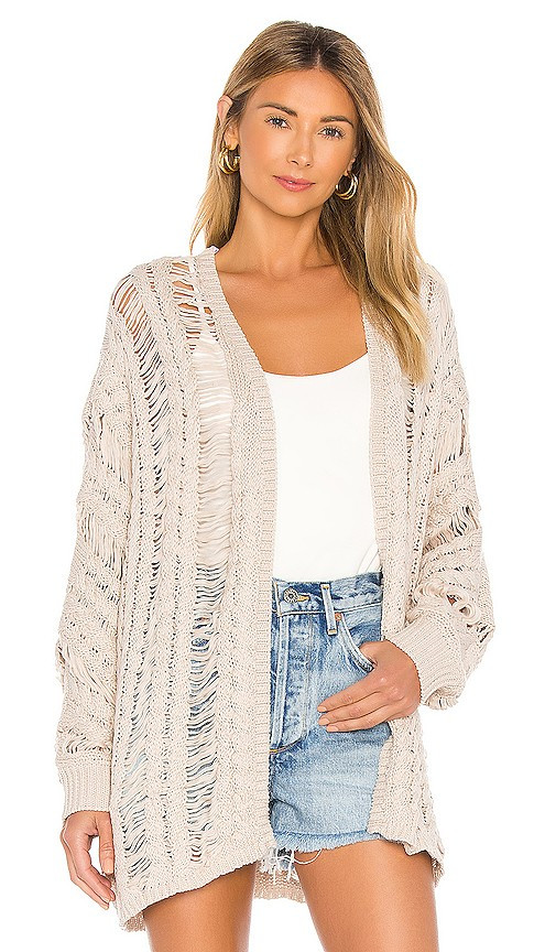 John & Jenn by Line Fernanda Cardigan in Beige. - size L (also in M, S, XS) | Revolve Clothing (Global)