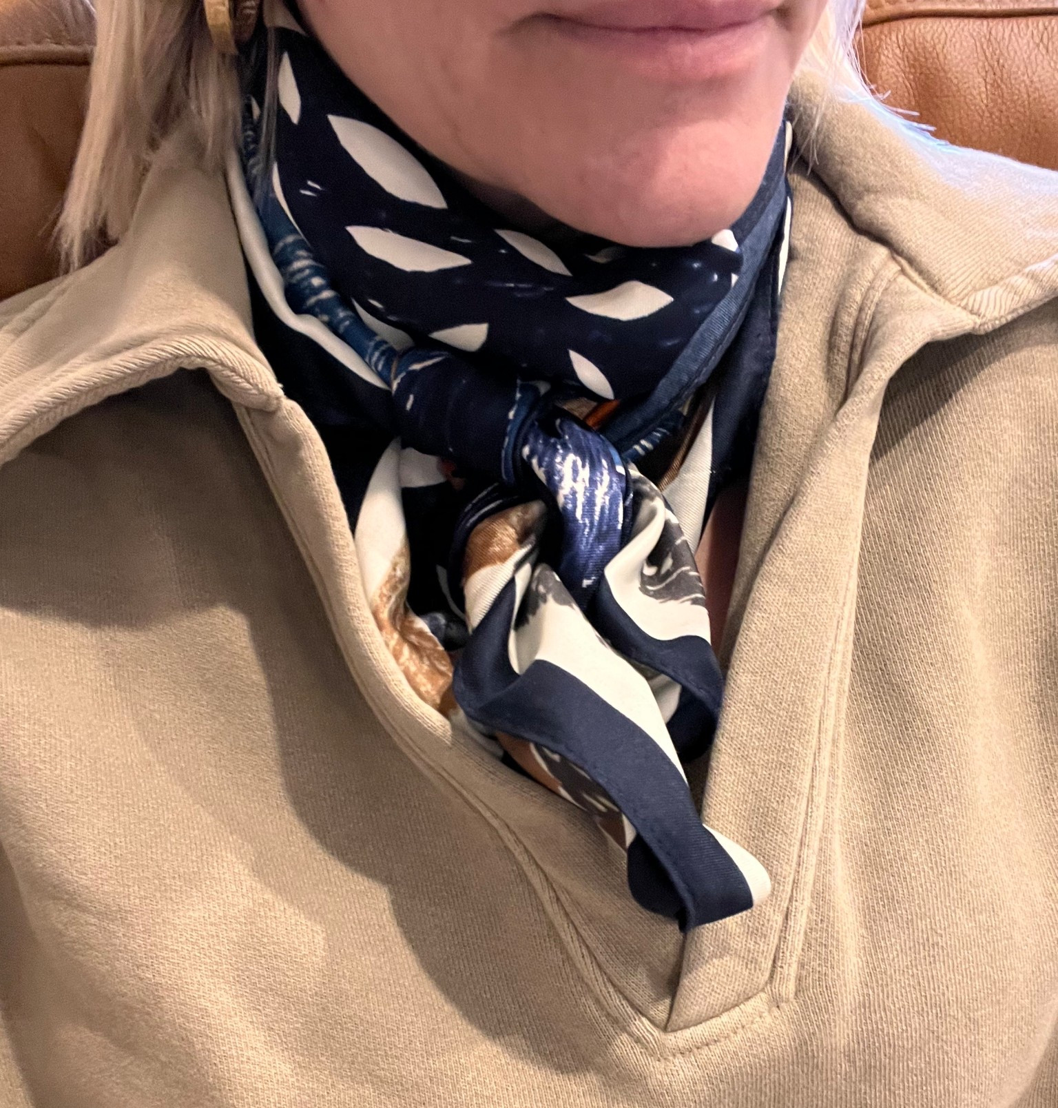 Scarves add so much to a simple shirt! 

#LTKU #LTKOver40 #LTKootd