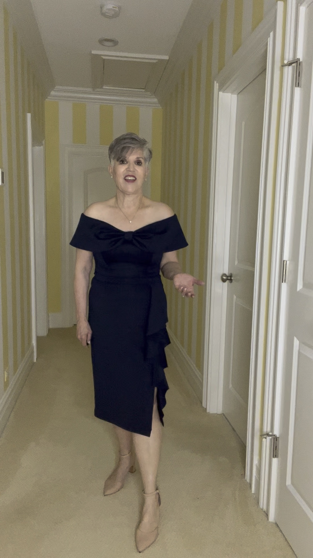 You NEED this dress as a wedding 💒 guest look or holiday cocktail 🍸 party look!  Scuba knit is easy to pack as it doesn’t wrinkle! This neckline/sleeve covers the mature arms nicely!  Classy and comfy!
#ltkover50
#ltkover40
#ltkover60


#LTKSeasonal #LTKparties #LTKwedding